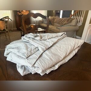 100% Linen King Duvet Cover